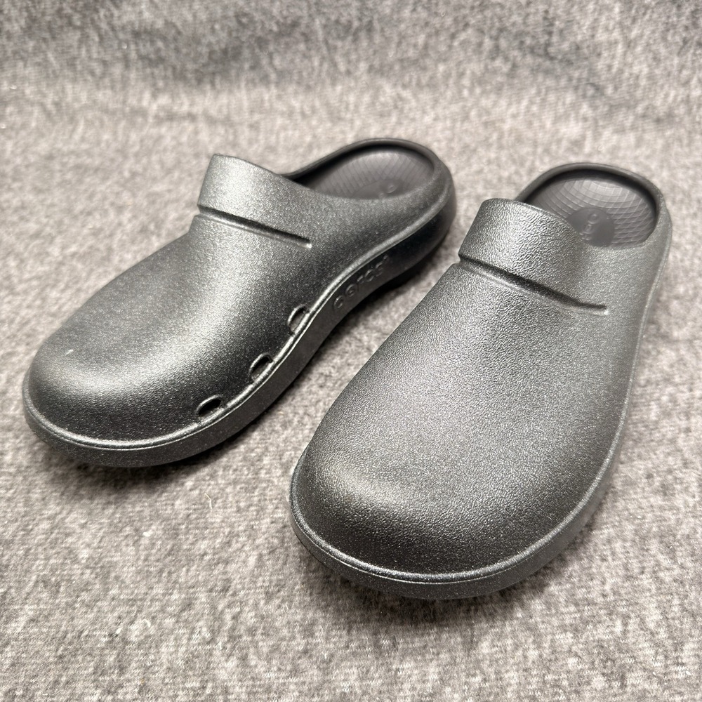 OOFOS OOcloog Recovery Clog Black Unisex Mens 7 Womens 9 Slip On Comfort Shoes